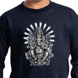 Kids Yoga Shirt Ganesha Long Sleeve Tee T-Shirt