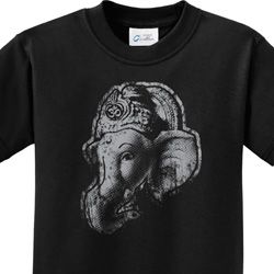 Kids Yoga Shirt Ganesha Profile Tee T-Shirt