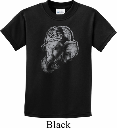 Kids Yoga Shirt Ganesha Profile Tee T-Shirt