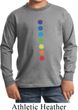 Kids Yoga Shirt Glowing Chakras Long Sleeve Tee T-Shirt
