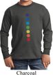 Kids Yoga Shirt Glowing Chakras Long Sleeve Tee T-Shirt