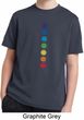Kids Yoga Shirt Glowing Chakras Moisture Wicking Tee T-Shirt