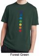 Kids Yoga Shirt Glowing Chakras Moisture Wicking Tee T-Shirt