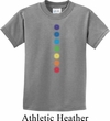 Kids Yoga Shirt Glowing Chakras Tee T-Shirt
