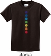Kids Yoga Shirt Glowing Chakras Tee T-Shirt
