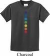 Kids Yoga Shirt Glowing Chakras Tee T-Shirt