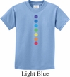 Kids Yoga Shirt Glowing Chakras Tee T-Shirt