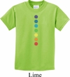 Kids Yoga Shirt Glowing Chakras Tee T-Shirt