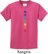 Kids Yoga Shirt Glowing Chakras Tee T-Shirt