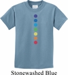 Kids Yoga Shirt Glowing Chakras Tee T-Shirt
