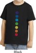 Kids Yoga Shirt Glowing Chakras Toddler Tee T-Shirt