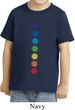Kids Yoga Shirt Glowing Chakras Toddler Tee T-Shirt