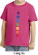 Kids Yoga Shirt Glowing Chakras Toddler Tee T-Shirt