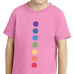 Kids Yoga Shirt Glowing Chakras Toddler Tee T-Shirt