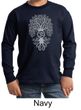 Kids Yoga Shirt Grey Bodhi Tree Long Sleeve Tee T-Shirt