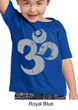 Kids Yoga Shirt Grey Distressed OM Toddler Tee T-Shirt