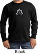 Kids Yoga Shirt Grey Namaste Lotus Long Sleeve Tee T-Shirt