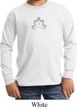 Kids Yoga Shirt Grey Namaste Lotus Long Sleeve Tee T-Shirt