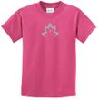 Kids Yoga Shirt Grey Namaste Lotus Tee T-Shirt