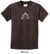 Kids Yoga Shirt Grey Namaste Lotus Tee T-Shirt