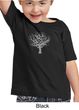Kids Yoga Shirt Grey Tree of Life Toddler Tee T-Shirt