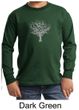 Kids Yoga Shirt Grey Tree of Life Youth Long Sleeve Shirt