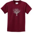 Kids Yoga Shirt Grey Tree of Life Youth Tee T-shirt