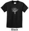 Kids Yoga Shirt Grey Tree of Life Youth Tee T-shirt