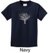 Kids Yoga Shirt Grey Tree of Life Youth Tee T-shirt