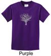 Kids Yoga Shirt Grey Tree of Life Youth Tee T-shirt