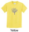 Kids Yoga Shirt Grey Tree of Life Youth Tee T-shirt