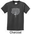 Kids Yoga Shirt Grey Tree Pose Tee T-Shirt