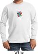 Kids Yoga Shirt Hippie Sun Patch Middle Print Long Sleeve Tee T-Shirt