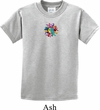 Kids Yoga Shirt Hippie Sun Patch Middle Print Tee T-Shirt