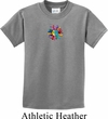 Kids Yoga Shirt Hippie Sun Patch Middle Print Tee T-Shirt