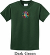Kids Yoga Shirt Hippie Sun Patch Middle Print Tee T-Shirt