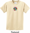 Kids Yoga Shirt Hippie Sun Patch Middle Print Tee T-Shirt