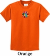 Kids Yoga Shirt Hippie Sun Patch Middle Print Tee T-Shirt