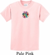 Kids Yoga Shirt Hippie Sun Patch Middle Print Tee T-Shirt