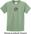 Kids Yoga Shirt Hippie Sun Patch Middle Print Tee T-Shirt