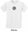 Kids Yoga Shirt Hippie Sun Patch Middle Print Tee T-Shirt