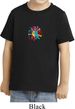 Kids Yoga Shirt Hippie Sun Patch Middle Print Toddler Tee T-Shirt