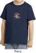 Kids Yoga Shirt Hippie Sun Patch Middle Print Toddler Tee T-Shirt