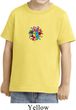 Kids Yoga Shirt Hippie Sun Patch Middle Print Toddler Tee T-Shirt