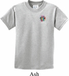 Kids Yoga Shirt Hippie Sun Patch Pocket Print Tee T-Shirt