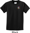 Kids Yoga Shirt Hippie Sun Patch Pocket Print Tee T-Shirt