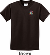 Kids Yoga Shirt Hippie Sun Patch Pocket Print Tee T-Shirt