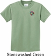 Kids Yoga Shirt Hippie Sun Patch Pocket Print Tee T-Shirt