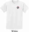 Kids Yoga Shirt Hippie Sun Patch Pocket Print Tee T-Shirt