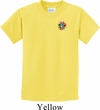 Kids Yoga Shirt Hippie Sun Patch Pocket Print Tee T-Shirt